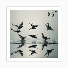 Birds In Flight 1 Art Print