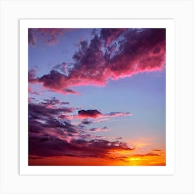 Sunset Stock Videos & Royalty-Free Footage Art Print