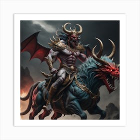 Demon On Horseback 1 Art Print