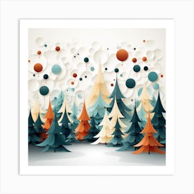 Christmas Trees 5 Art Print