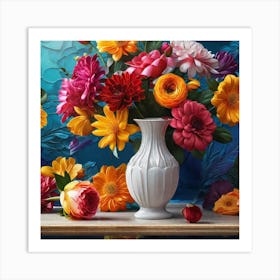 Vase Of Flowers 5 Art Print