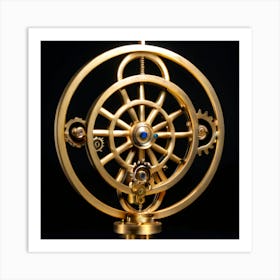 Steampunk Clock 1 Art Print