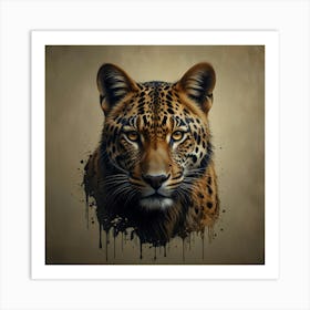 Leopard Head Art Print