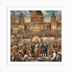 'America'S Capitol' Art Print