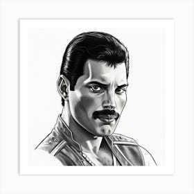 Freddie Mercury Art Print