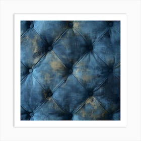 Blue Velvet Upholstery Art Print