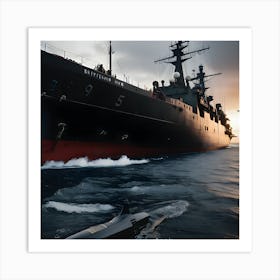 Naval Warfare - Ships at Sea 23 Art Print