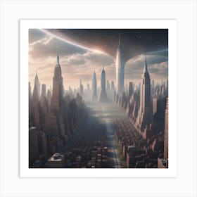 Alien City 1 Art Print