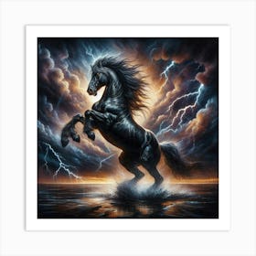 Lightning Horse 34 Art Print