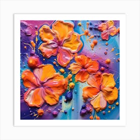 Hibiscus Flowers Art Print