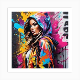 Graffiti Girl 2 Art Print