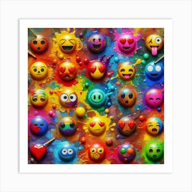 Emojis 2 Art Print