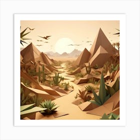 Desert Landscape 1 Art Print