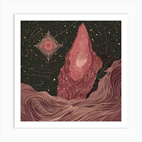 Space Rock Art Print