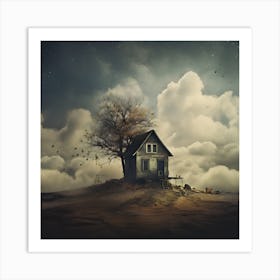 House On A Hill Art Print