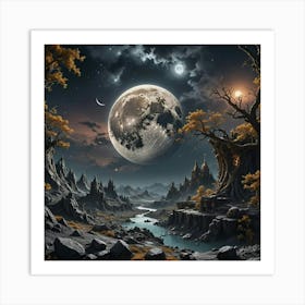 Moonscape Art Print