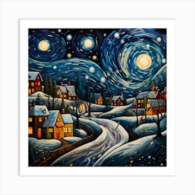 Spectral Spell of Seasonal Joy Art Print