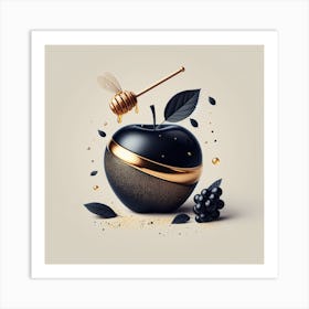 Apple with honey 1 Art Print