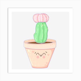 Cute Cactus 1 Art Print