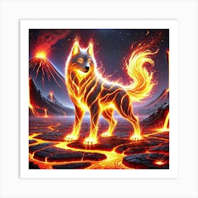 Yang Fire Wolf Elemental Connection Scene 1 Affiche