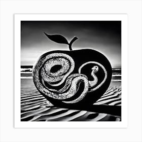 Apple And Snake Art Print