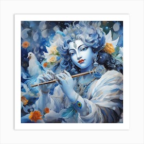 Krishna Wallart Art Print