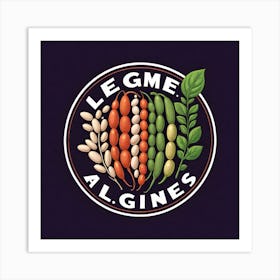 Legumes As A Logo (9) Art Print