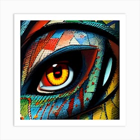 Eye art Art Print