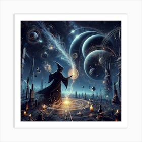 Wizard In Space Art Print