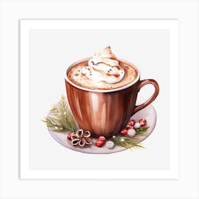 Hot Chocolate With Whipped Cream 17 Art Print