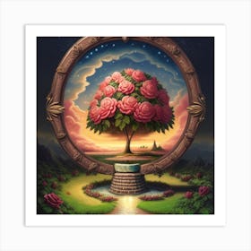 Roses In The Sky 4 Art Print