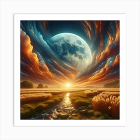 Full Moon In The Sky 1 Art Print