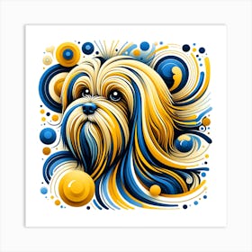 Havanese Dog Breed 03 Art Print