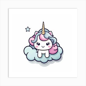 Cute Unicorn 799 Art Print