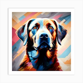 Abstract modernist labrador retriever dog 1 Art Print