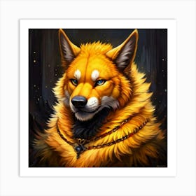 Golden Fox Art Print