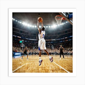 Ball Net Basketball Court Athlete Basketball Court Basket Sport Lay Goal Hoop African Ame (7) 1 Art Print