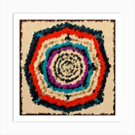 Cosmic Surge Mandala Art Print