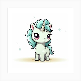 Cute Unicorn 260 Art Print