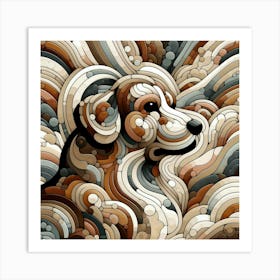 Abstract Dog Art Print