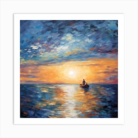 Violet Tide: Monet's Purple Seascapes Art Print