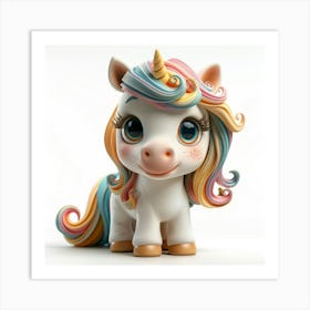 Unicorn Figurine 16 Art Print