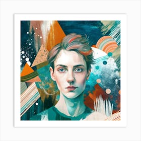 Portrait Of A Young Woman 3 Art Print