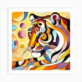 Abstract Tiger 3 Art Print