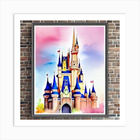 Disney Castle Painting 5 Art Print