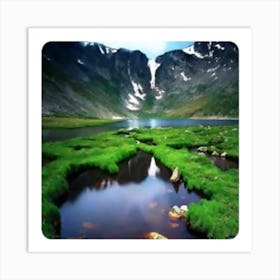 Mountain Lake Art Print