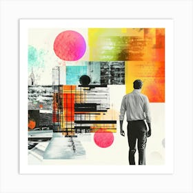 Abstract Painting Collage 2 Art Print