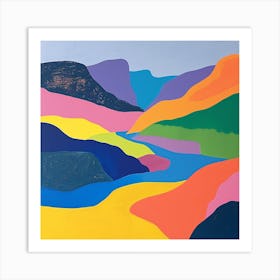 Colourful Abstract Sierra Nevada National Park Usa 2 Art Print