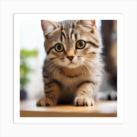 Scottish Shorthair Kitten Art Print