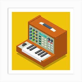 Midi Synthesizer Keyboard Music Sound Instrument Musical Instrument Music Equipment Electronic Studio Analog Synthesizer Art Print
